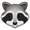 Raccoon emoji on Samsung